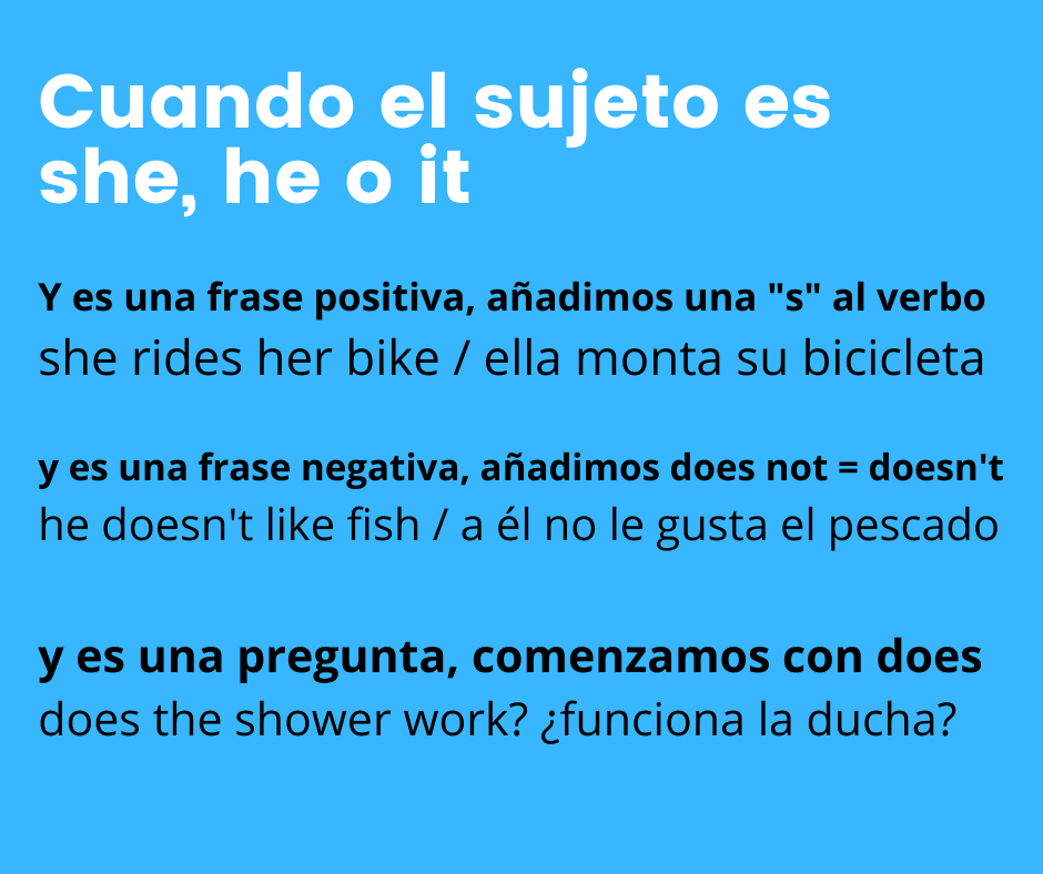 do vs does en ingles ejemplos