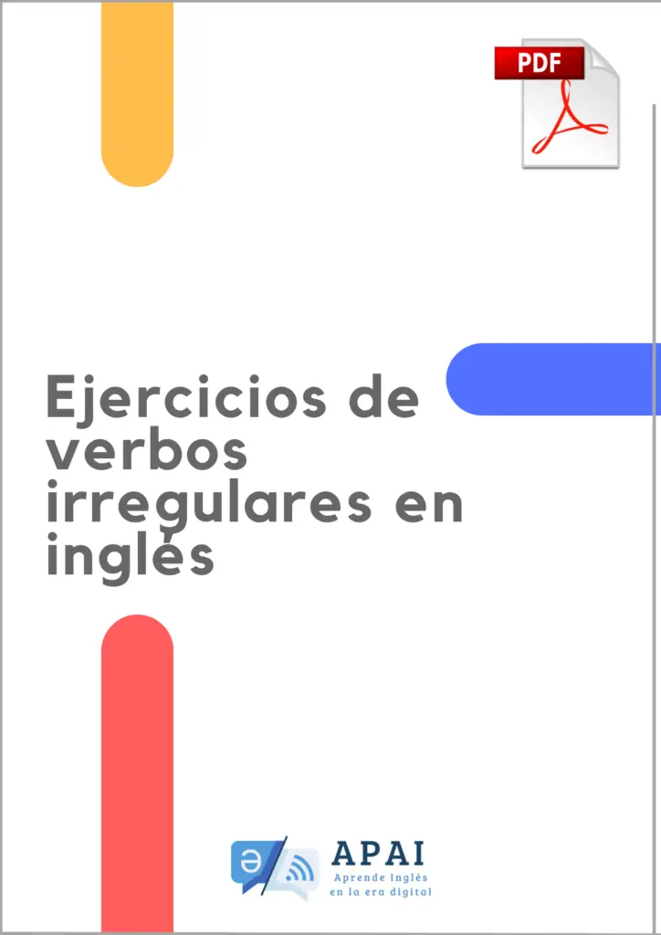 Ejercicios de verbos irregulares en ingles con solucion PDF